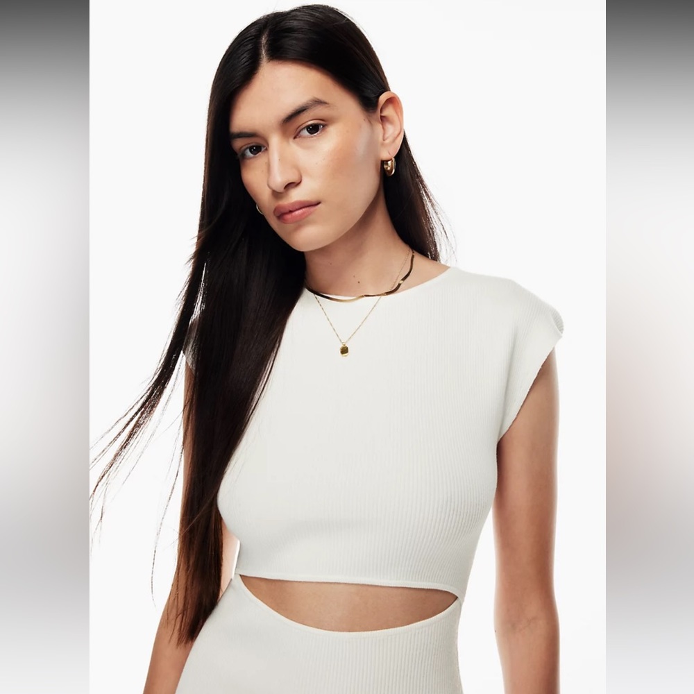 Aritzia Wilfred Free Cut-Out Knit Dress - Picture 5 of 5